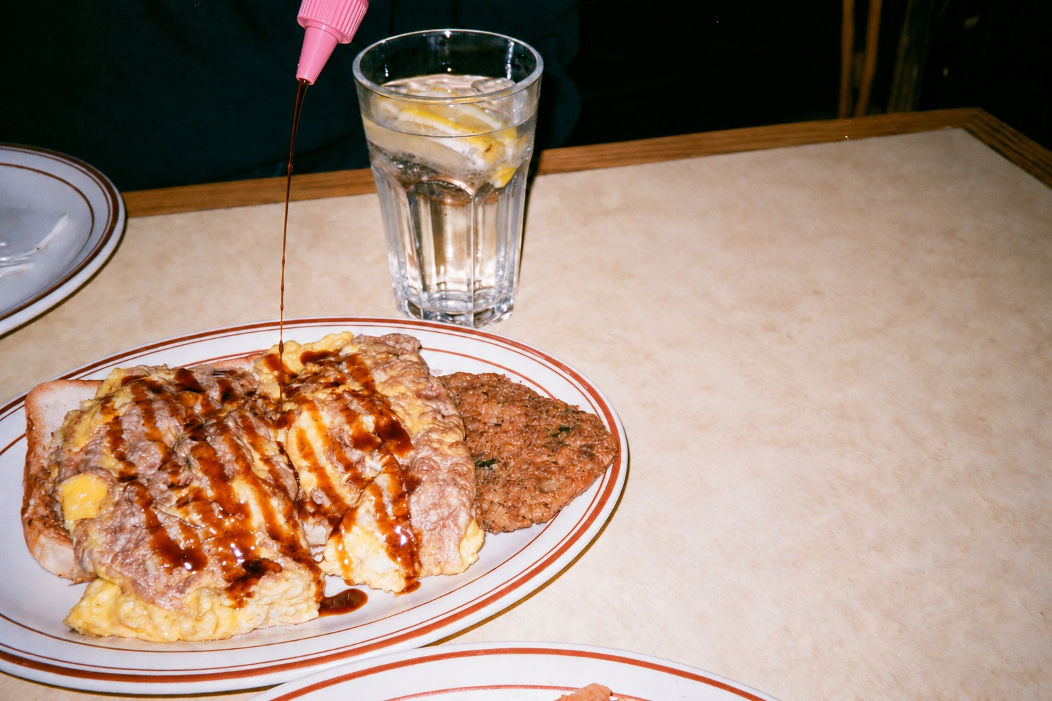 A fine drizzle of DOJO soy sauce over an everyday meal